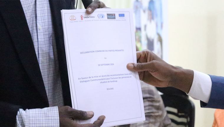 Bouaké : 57 recommandations validées en faveur de l’inclusion des personnes handicapées