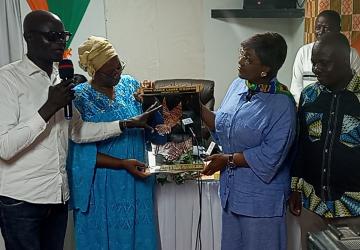 UNJCI : En tournée à Bouaké, Marie-Laure N'Goran prône l'unité et la valorisation des journalistes de l'intérieur